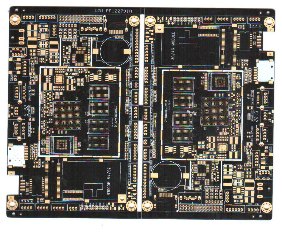 Six-layer impedance immersion gold board